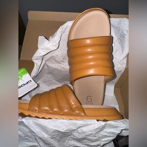 G by‎ Guess Caramel Slide Sandals